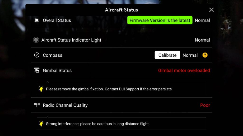 gimbal-motor-overload-error