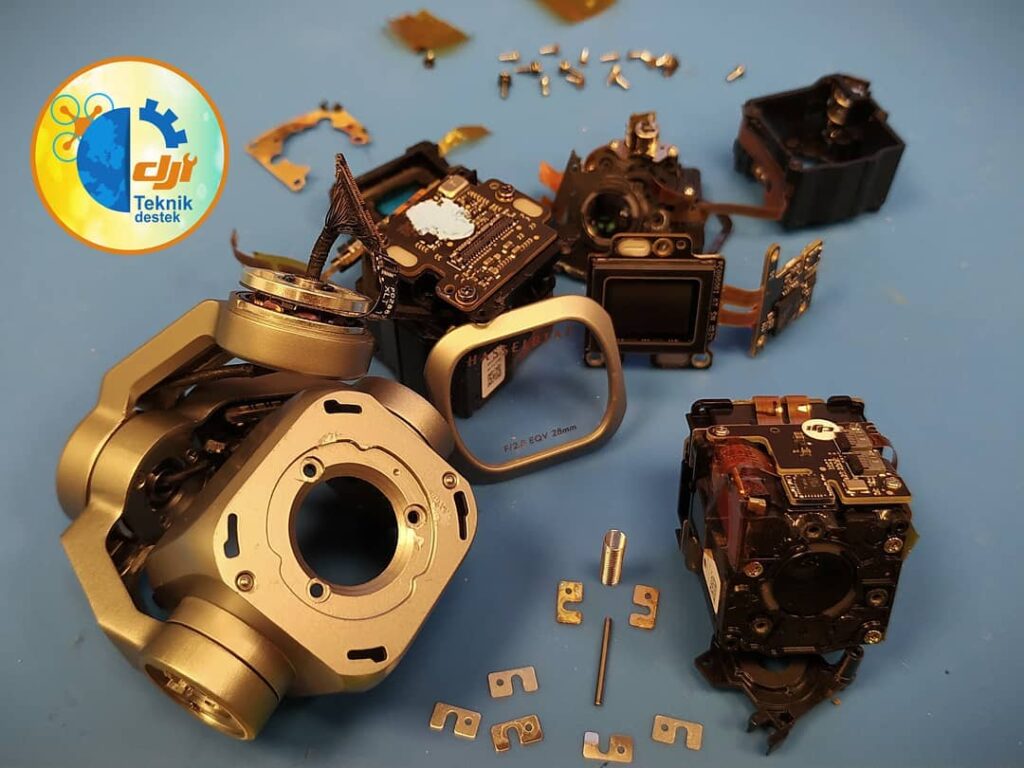 DJI yetkili servis: Mavic 2 gimbal kamera içeriğinde bulunan parçalar